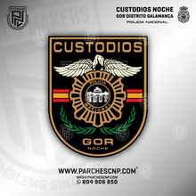 Cargar imagen en el visor de la galería, EMBLEMA DE BRAZO G.O.R. NOCHE DISTRITO SALAMANCA - MADRID
