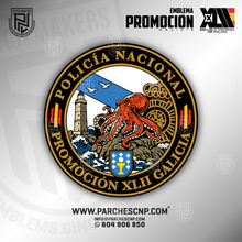 Cargar imagen en el visor de la galería, EMBLEMA PROMOCIÓN XLII E.B. - C. DE GALICIA - POLICÍA NACIONAL
