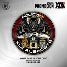 Cargar imagen en el visor de la galería, EMBLEMA PROMOCIÓN XLII E.B. - P. DE ALBACETE - POLICÍA NACIONAL
