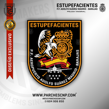 Cargar imagen en el visor de la galería, EMBLEMA GRUPO ESTUPEFACIENTES P.F. ADOLFO SUÁREZ MADRID - BARAJAS
