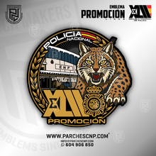 Cargar imagen en el visor de la galería, EMBLEMA PROMOCIÓN XLII E.B. POLICÍA NACIONAL (LINCE)
