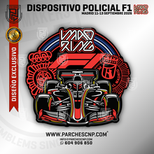 Cargar imagen en el visor de la galería, EMBLEMA CONMEMORATIVO DISPOSITIVO POLICIAL F1 MADRID
