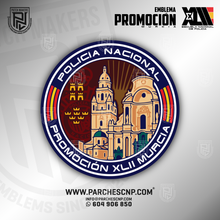 Cargar imagen en el visor de la galería, EMBLEMA PROMOCIÓN XLII E.B. - C. DE MURCIA - POLICÍA NACIONAL
