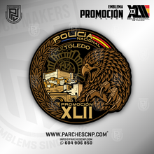 Cargar imagen en el visor de la galería, EMBLEMA PROMOCIÓN XLII E.B. - P. DE TOLEDO - POLICÍA NACIONAL
