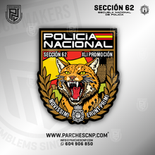 Cargar imagen en el visor de la galería, EMBLEMA SECCIÓN 62 PROMOCIÓN XLI - E.B. POLICÍA NACIONAL 2025-26
