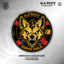 Cargar imagen en el visor de la galería, EMBLEMA ALA OESTE - PROMOCIÓN XLI - E.B. POLICÍA NACIONAL 2025-26
