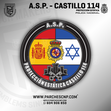 Cargar imagen en el visor de la galería, EMBLEMA ÁREA SEGURIDAD Y PROTECCIÓN - PROTECCIÓN ESTÁTICA - CASTILLO 114
