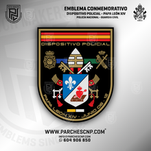 Cargar imagen en el visor de la galería, EMBLEMA CONMEMORATIVO DISPOSITIVO POLICIAL - PAPA LEÓN XIV
