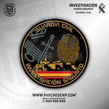 Cargar imagen en el visor de la galería, EMBLEMA GUARDIA CIVIL - INVESTIGACIÓN - SAGUNTO
