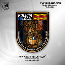 Cargar imagen en el visor de la galería, EMBLEMA CONMEMORATIVO PROMOCIÓN XXVIII POLICIA LOCAL ARAGON 2025/26
