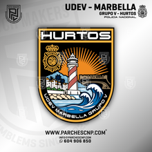 Cargar imagen en el visor de la galería, EMBLEMA HURTOS COMISARÍA DE MARBELLA
