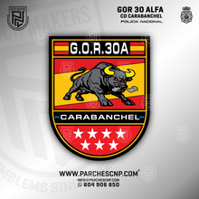 Cargar imagen en el visor de la galería, EMBLEMA DE BRAZO G.O.R. CARABANCHEL 30A
