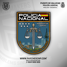 Cargar imagen en el visor de la galería, EMBLEMA POLICÍA JUDICIAL COMISARÍA DE DISTRITO DE PUENTE DE VALLECAS
