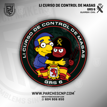 Cargar imagen en el visor de la galería, EMBLEMA GUARDIA CIVIL - LI CURSO CONTROL DE MASAS - GRS6
