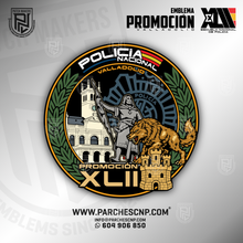 Cargar imagen en el visor de la galería, EMBLEMA PROMOCIÓN XLII E.B. - P. VALLADOLID - POLICÍA NACIONAL
