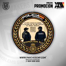Cargar imagen en el visor de la galería, EMBLEMA PROMOCIÓN XLII E.B. - BINOMIO  POLICÍA NACIONAL
