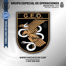 Cargar imagen en el visor de la galería, EMBLEMA GRUPO ESPECIAL DE OPERACIONES (G.E.O.)
