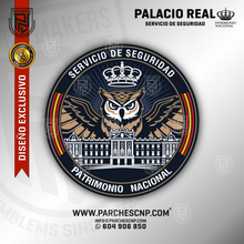 Cargar imagen en el visor de la galería, EMBLEMA SERVICIO DE SEGURIDAD - PALACIO REAL - PATRIMONIO NACIONAL
