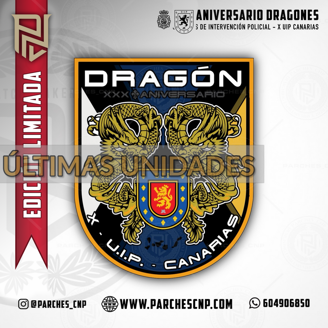EMBLEMA X U.I.P DRAGÓN (LAS PALMAS DE GRAN CANARIA Y SANTA CRUZ DE TENERIFE)