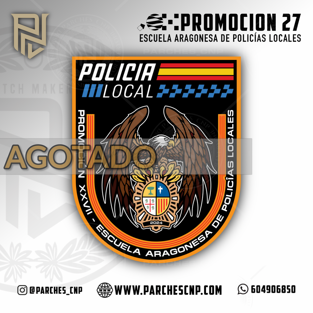 EMBLEMA CONMEMORATIVO PROMOCIÓN XXVII POLICIA LOCAL ARAGON 2024