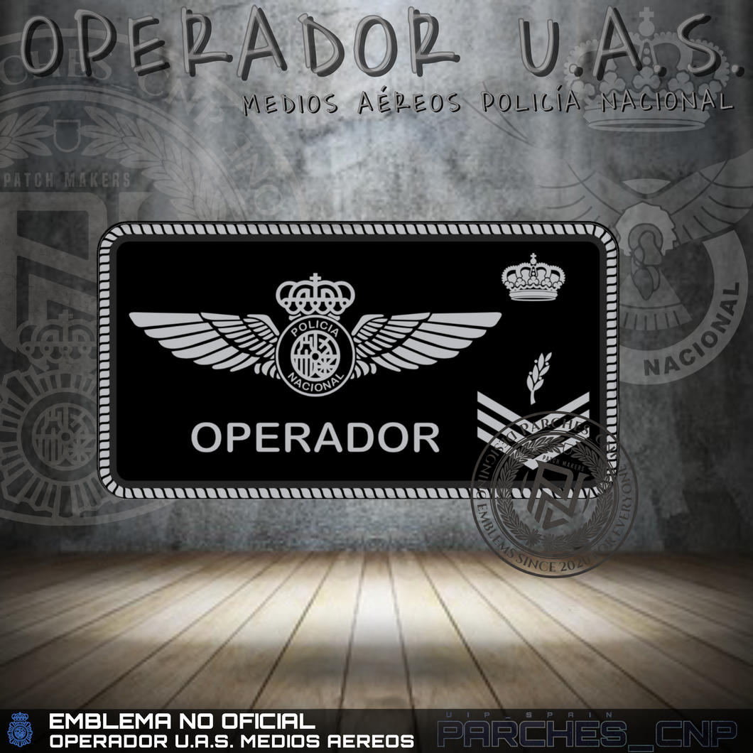 EMBLEMA PECHO OPERADOR U.A.S. POLICÍA NACIONAL