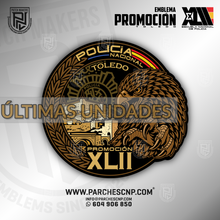 Cargar imagen en el visor de la galería, EMBLEMA PROMOCIÓN XLII E.B. - P. DE TOLEDO - POLICÍA NACIONAL
