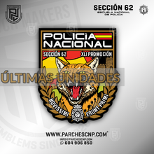 Cargar imagen en el visor de la galería, EMBLEMA SECCIÓN 62 PROMOCIÓN XLI - E.B. POLICÍA NACIONAL 2025-26

