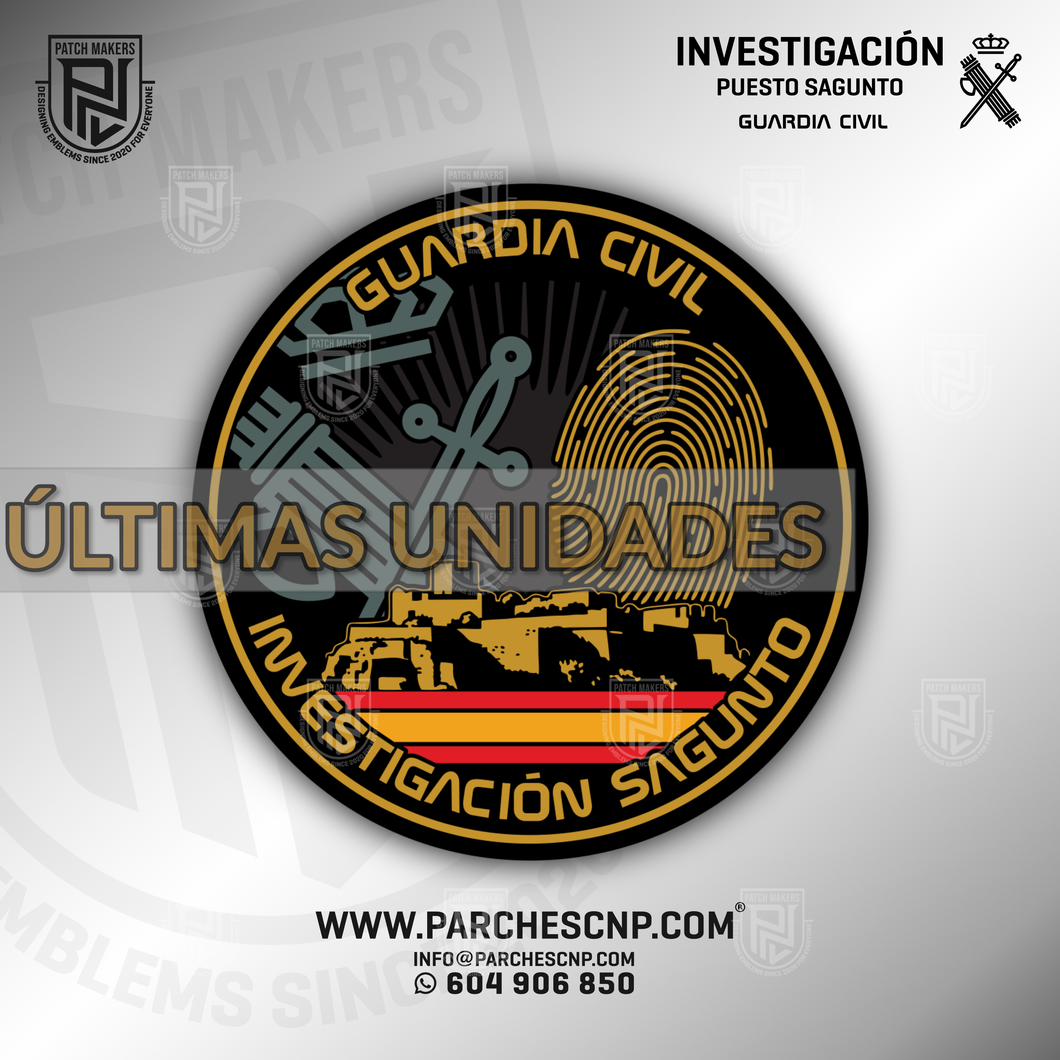 EMBLEMA GUARDIA CIVIL - INVESTIGACIÓN - SAGUNTO