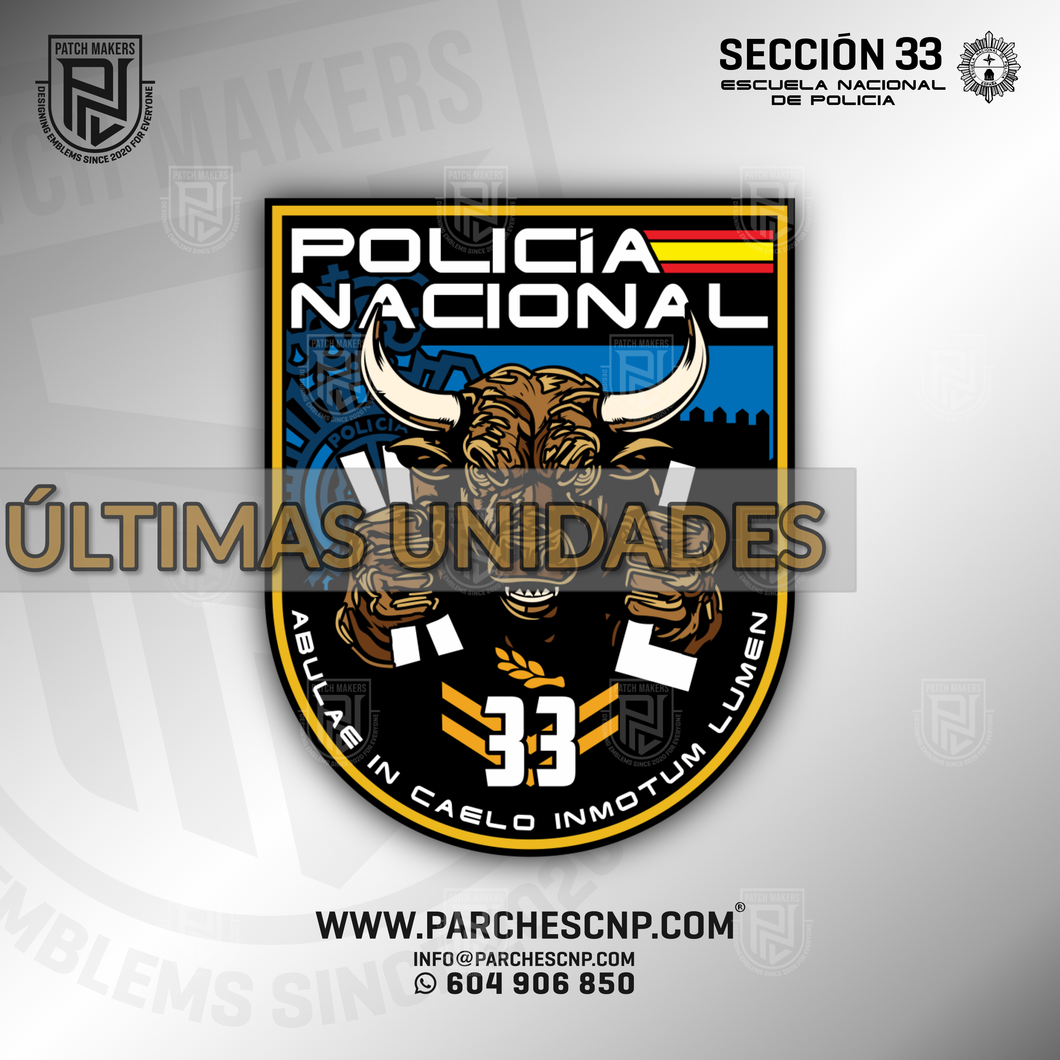 EMBLEMA CONMEMORATIVO SECCIÓN 33 P.N. E.B. PROMOCIÓN XL