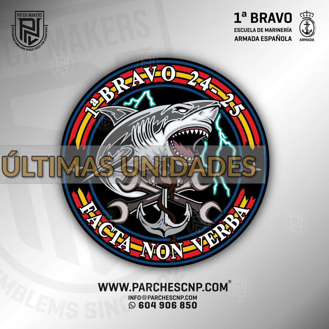 EMBLEMA MARINERIA 1ª BRAVO - ARMADA ESPAÑOLA 2024-25