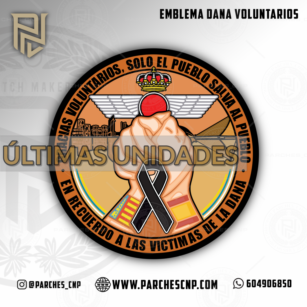 EMBLEMA SOLIDARIO DANA EJERCITO DEL AIRE DE CANARIAS