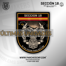 Cargar imagen en el visor de la galería, EMBLEMA CONMEMORATIVO SECCIÓN 18 P.N. E.B. PROMOCIÓN XL

