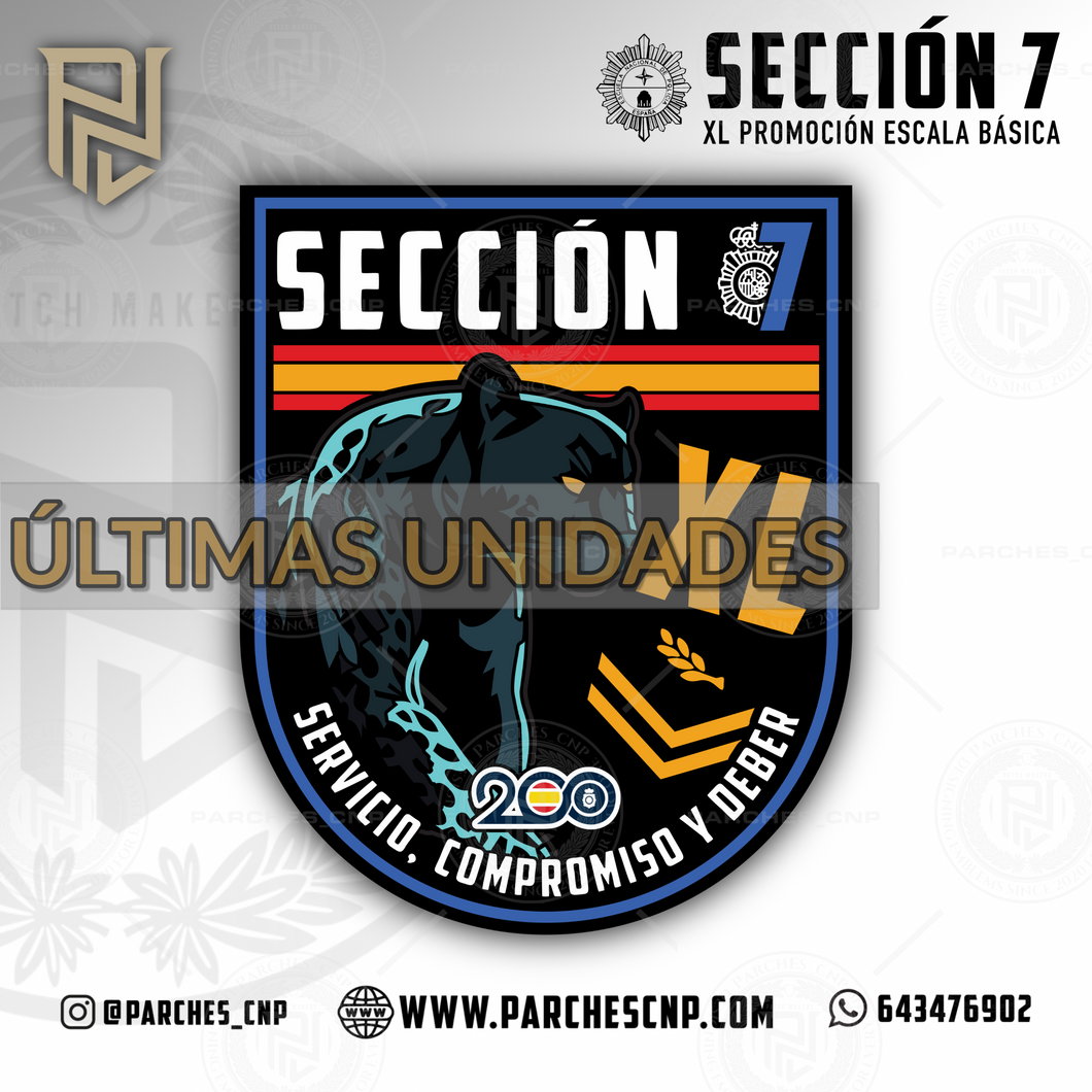 EMBLEMA CONMEMORATIVO SECCIÓN 07 P.N. E.B. PROMOCIÓN XL