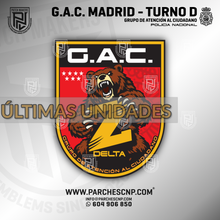 Cargar imagen en el visor de la galería, EMBLEMA GRUPOS DE ATENCIÓN AL CIUDADANO G.A.C. - MADRID TURNO DELTA
