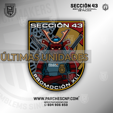 Cargar imagen en el visor de la galería, EMBLEMA SECCIÓN 43 PROMOCIÓN XLI - E.B. POLICÍA NACIONAL 2025-26

