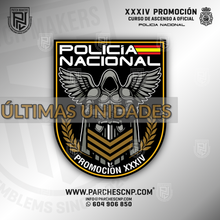 Cargar imagen en el visor de la galería, EMBLEMA CONMEMORATIVO PROMOCIÓN XXXIV OFICIAL DE POLICÍA 2025/26
