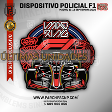 Cargar imagen en el visor de la galería, EMBLEMA CONMEMORATIVO DISPOSITIVO POLICIAL F1 MADRID
