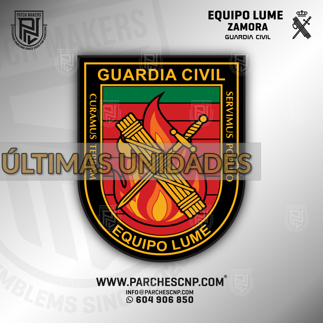 EMBLEMA GUARDIA CIVIL EQUIPO LUME - ZAMORA
