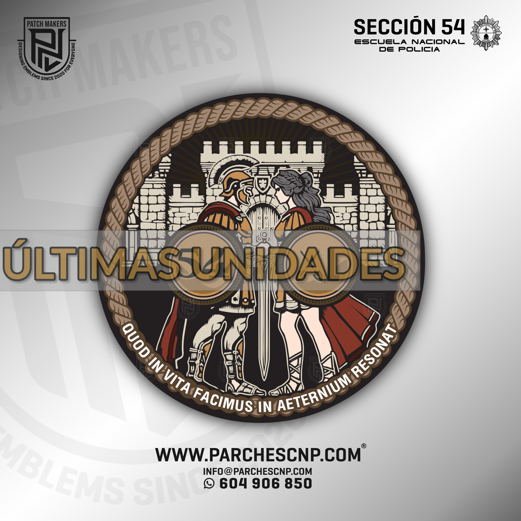 EMBLEMA CONMEMORATIVO SECCIÓN 54 P.N. E.B. PROMOCIÓN XL