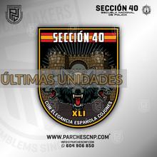 Cargar imagen en el visor de la galería, EMBLEMA SECCIÓN 40 PROMOCIÓN XLI - E.B. POLICÍA NACIONAL 2025-26
