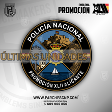 Cargar imagen en el visor de la galería, EMBLEMA PROMOCIÓN XLII E.B. - P. ALICANTE - POLICÍA NACIONAL
