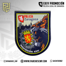Cargar imagen en el visor de la galería, EMBLEMA CONMEMORATIVO PROMOCIÓN XXIV POLICÍA LOCAL DE ZARAGOZA

