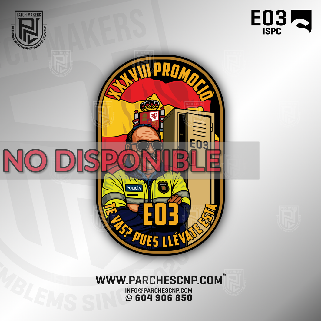 EMBLEMA PROMOCIÓ XXXVIII MOSSOS D´ESQUADRA SECC ECO 03 - AÑO 2025