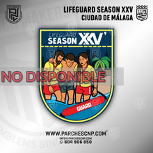 Cargar imagen en el visor de la galería, EMBLEMA LIFEGUARD TEMPORADA 25 CIUDAD DE MÁLAGA
