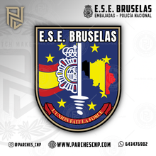 Cargar imagen en el visor de la galería, EMBLEMA DE BRAZO EQUIPO DE SEGURIDAD EMBAJADA DE BRUSELAS
