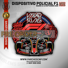 Cargar imagen en el visor de la galería, EMBLEMA CONMEMORATIVO DISPOSITIVO POLICIAL F1 MADRID
