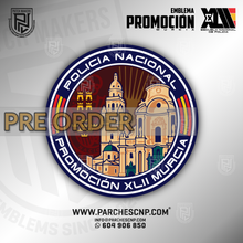 Cargar imagen en el visor de la galería, EMBLEMA PROMOCIÓN XLII E.B. - C. DE MURCIA - POLICÍA NACIONAL
