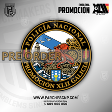 Cargar imagen en el visor de la galería, EMBLEMA PROMOCIÓN XLII E.B. - C. DE GALICIA - POLICÍA NACIONAL
