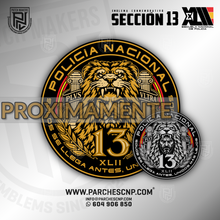 Cargar imagen en el visor de la galería, EMBLEMA SECCIÓN 13 XLII E.B. -  POLICÍA NACIONAL 2026/27
