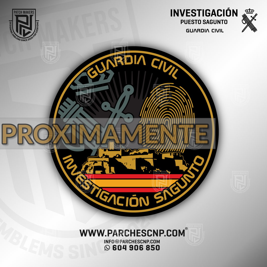 EMBLEMA GUARDIA CIVIL - INVESTIGACIÓN - SAGUNTO